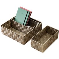3er-Set beiger Aufbewahrungskörbe soran 28x28x10 cm / 26x13x9 cm - 2 Stück 736728 3er-Set beiger Aufbewahrungskörbe soran 28x28x10 cm / 26x13x9 cm - 2 Stück 736728 von HOMLA