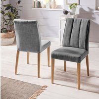 INOSIGN Esszimmerstuhl, (Set), 2 St., Struktur (100% Polyester), Rückenlehne mit Steppung INOSIGN Esszimmerstuhl, (Set), 2 St., Struktur (100% Polyester), Rückenlehne mit Steppung von Inosign