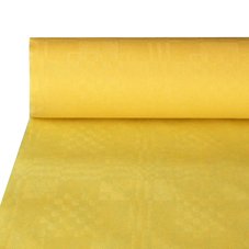 4 St Papiertischtuch mit Damastprägung 50 m x 1 m gelb 4 St Papiertischtuch mit Damastprägung 50 m x 1 m gelb von Starpak
