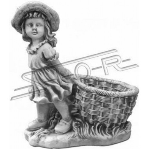 40cm Deko Skulptur Design Figur Statue Garten Grau Figuren Natur Statuen