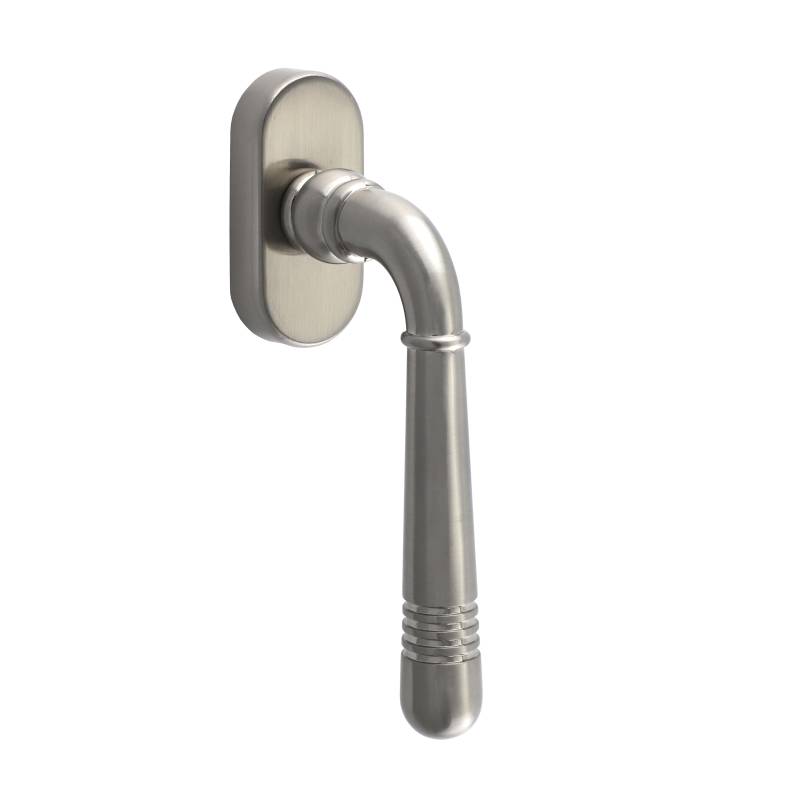 420.0060.24 Fenstergriff mit Rasterung Jugendstil Zamak Nickel matt 420.0060.24 Fenstergriff mit Rasterung Jugendstil Zamak Nickel matt