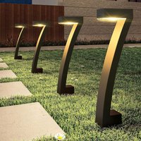 4x MODERNE SOLAR GARTENLAMPEN WASSERDICHT zum Einstecken in den Garten