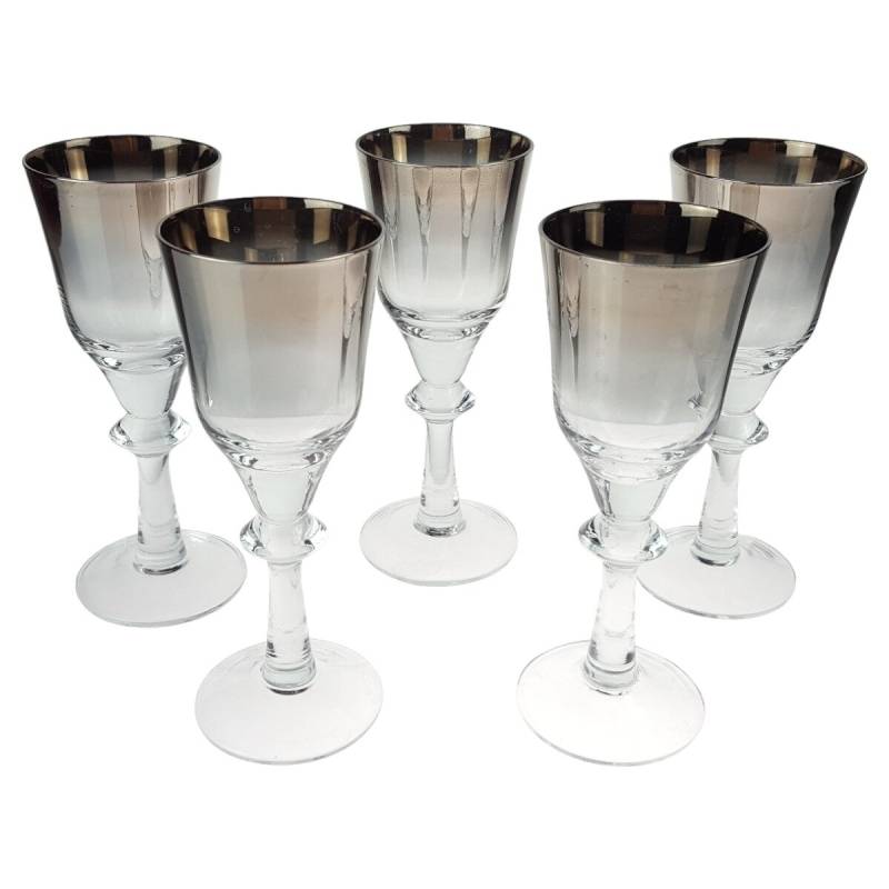 5er Set Weinglas Weingläser Sherryglas 18,1 cm Transparent gebraucht - sehr gut