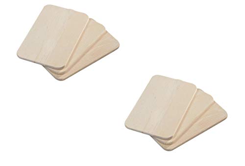 Neustanlo - 6 Stück Frühstücksbrettchen Birkenholz - ideal zum Frühstücken oder Abendbrot Neustanlo - 6 Stück Frühstücksbrettchen Birkenholz - ideal zum Frühstücken oder Abendbrot von NEUSTANLO