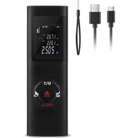 60-m-Laser-Entfernungsmesser, IPSXP Tragbares digitales Lasermessgerät zur Berechnung von Entfernung, Fläche und von VHV