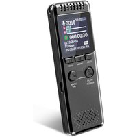 64GB Diktiergerät, 80 Stunden Lang Ausdauernder Akku 1100mAh, Robuster Aufnahmegerät mit Sprachaktivierung und Metallgehäuse, USB-C Digital Voice