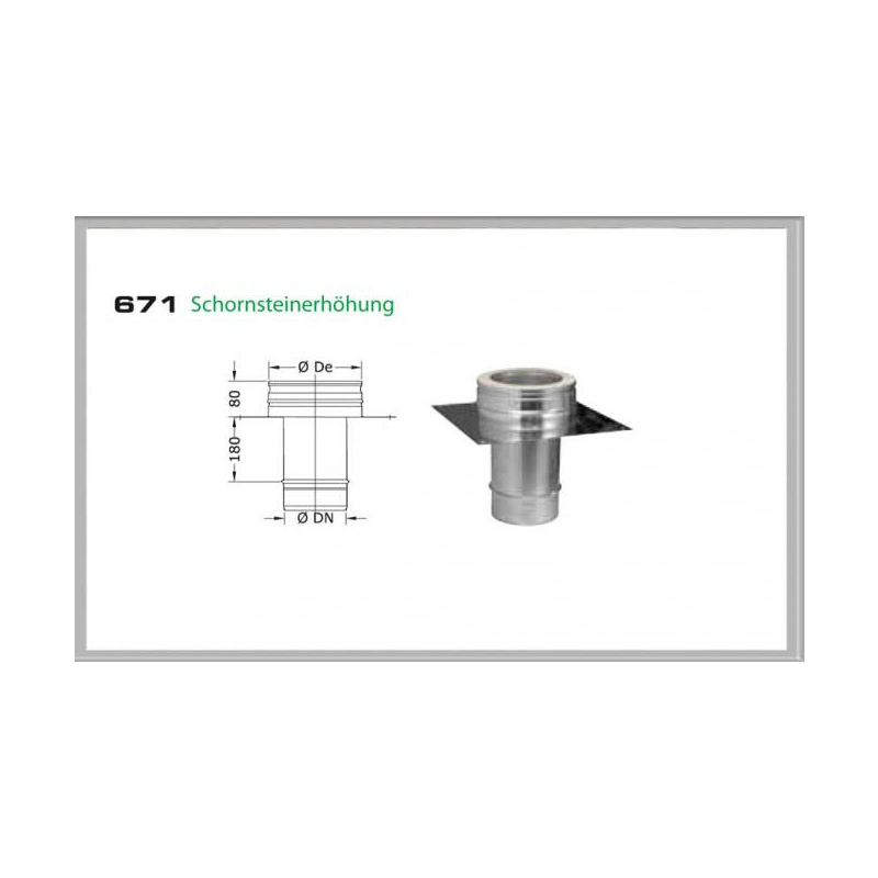 67S/DN130 DW Schornsteinerhöhung Dinak von KaminStore24