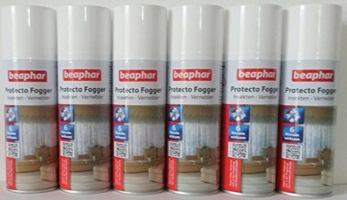 6er Set Beaphar Protecto Fogger Insektenvernebler Flohbombe je 200ml … von Beaphar