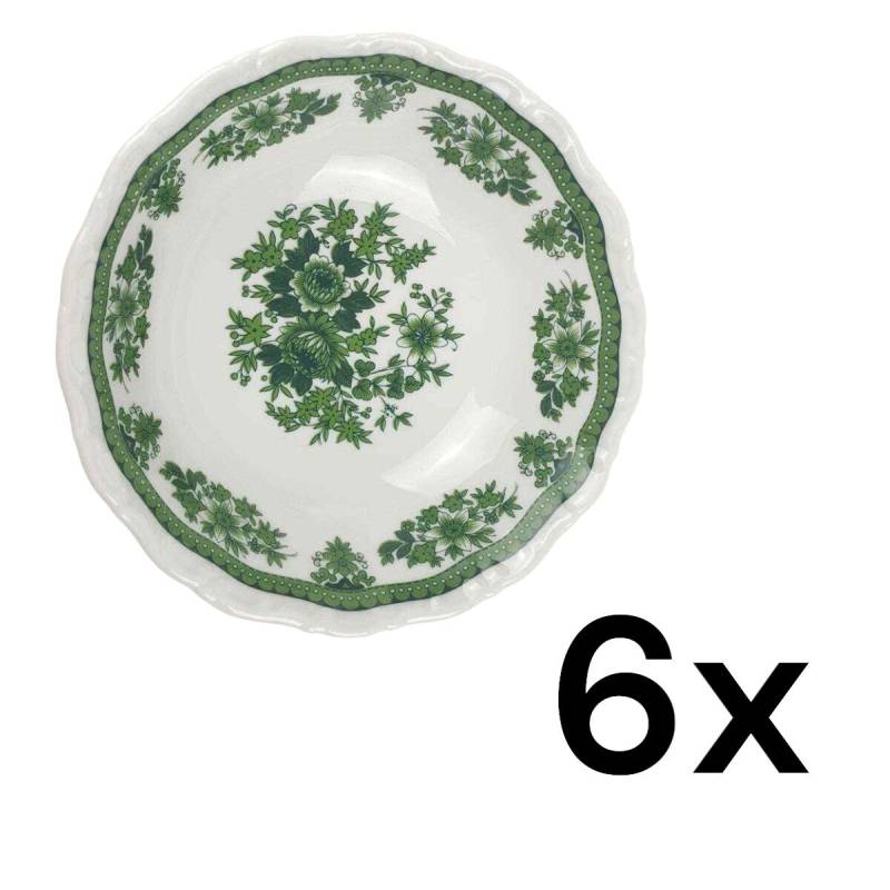 6er Set Dessertschale Seltmann Weiden Barock Hubertus gebraucht - sehr gut
