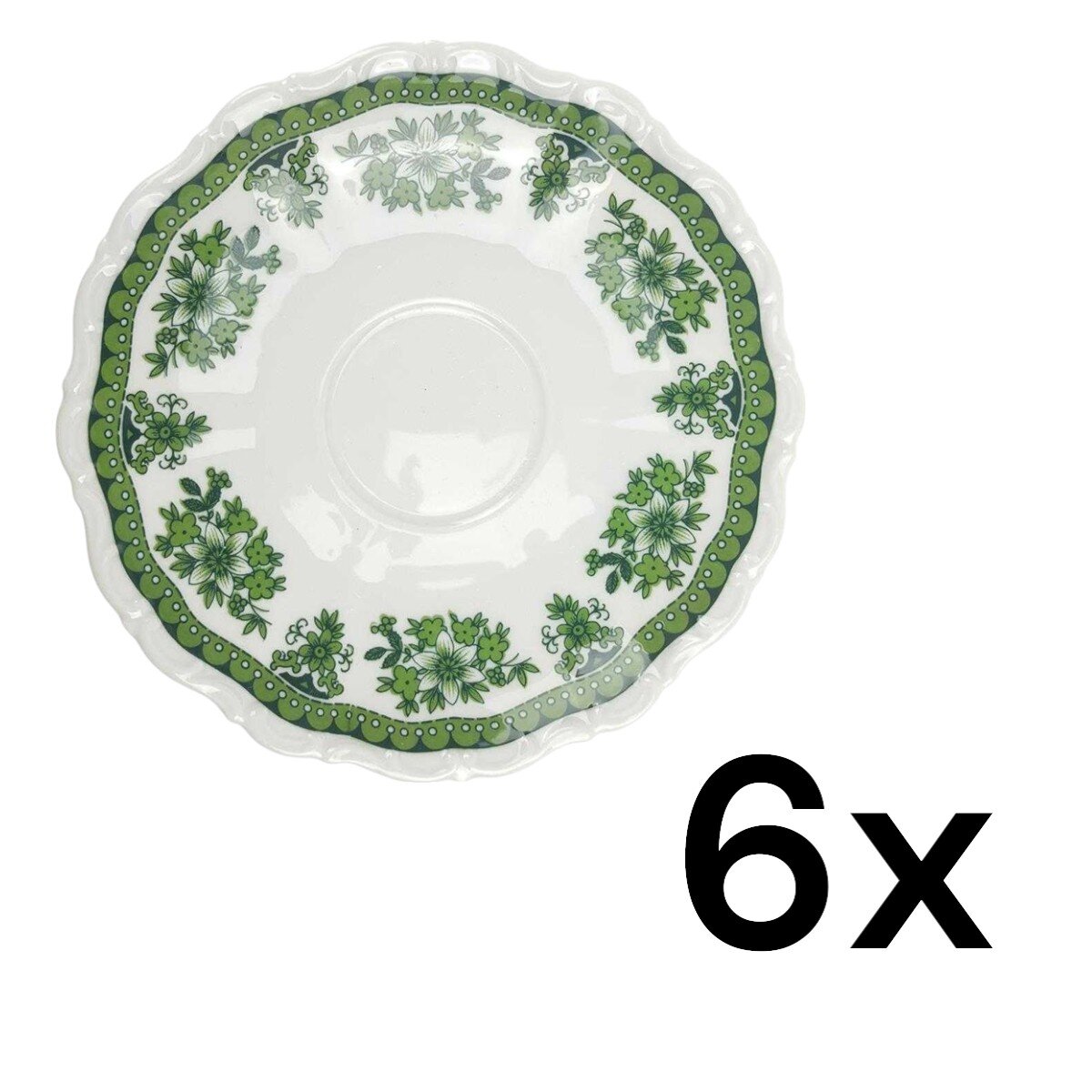 6er Set Untertasse für Kaffee Seltmann Weiden Barock Hubertus gebraucht - gut