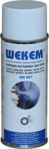 6x 400ml Wekem Weisses Fett-Spray WS267 von Wekem