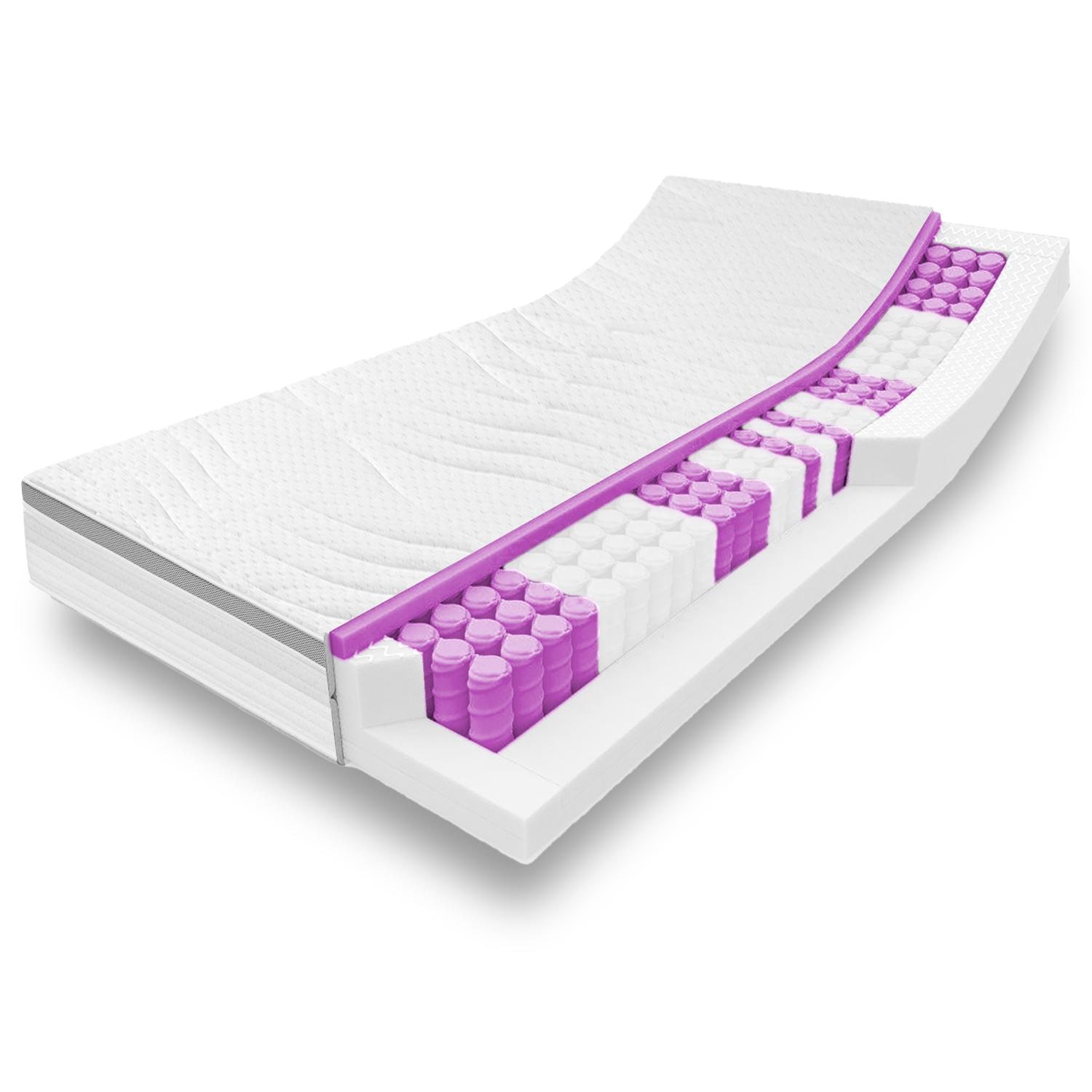 7 Zonen ergonomische Taschenfederkernmatratze Sleezzz Diamond T1000 90 x 200 cm, Höhe 23 cm, Härtegrad H2/H3, 1000 Federn/2m² 7 Zonen ergonomische Taschenfederkernmatratze Sleezzz Diamond T1000 90 x 200 cm, Höhe 23 cm, Härtegrad H2/H3, 1000 Federn/2m²