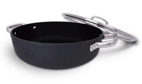 Arcos Cacerola Antihaft 28 cm, Alu geschmiedet, Kaltgriff, Induktion & Spülmaschinengeeignet, Energiesparend, Serie Samoa von Arcos