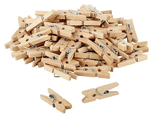 80 x itenga DekoKlammern 2,5cm Holz MiniHolz-Klammern Wäscheklammern Mini Holzklammern, Deko Klammern, Zierklammern, Größe: ca. 2,5 von itenga