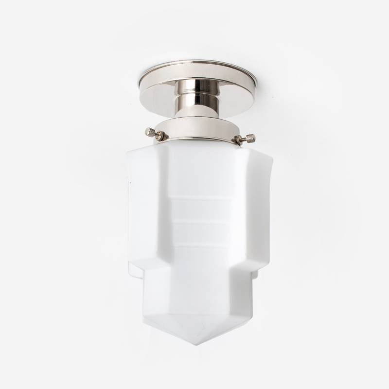 850.0049.10  Historische Deckenlampe Apollo 20&#039;s Nickel