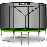 8ft/252cm Gartentrampolin mit Außennetz und Leiter Neo-Sport