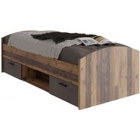 90x200 Jugendbett WINNIE von Forte Old Wood Vintage