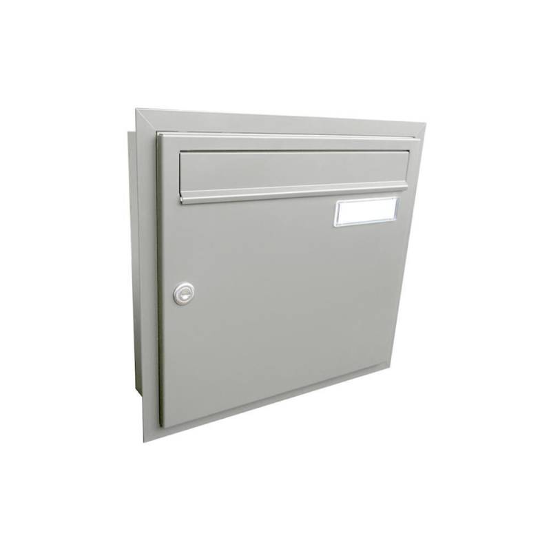 A-01 Unterputz Briefkasten Fenstergrau (RAL 7040) von DOLS