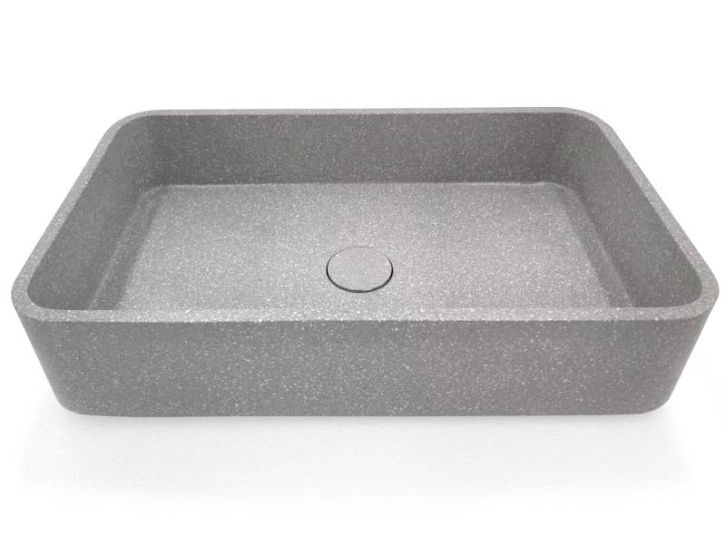 ACCINO Aufsatzwaschbecken, Material Terrazzo von Möbel-Eins