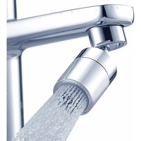 Alwaysh - Ahlsen Wasserhahn-Luftsprudler aus massivem Messing, Doppelkugel, Vientiane-Innenverzahnung, 24 mm, 360 Grad drehbar, Doppelfunktion, von ALWAYSH