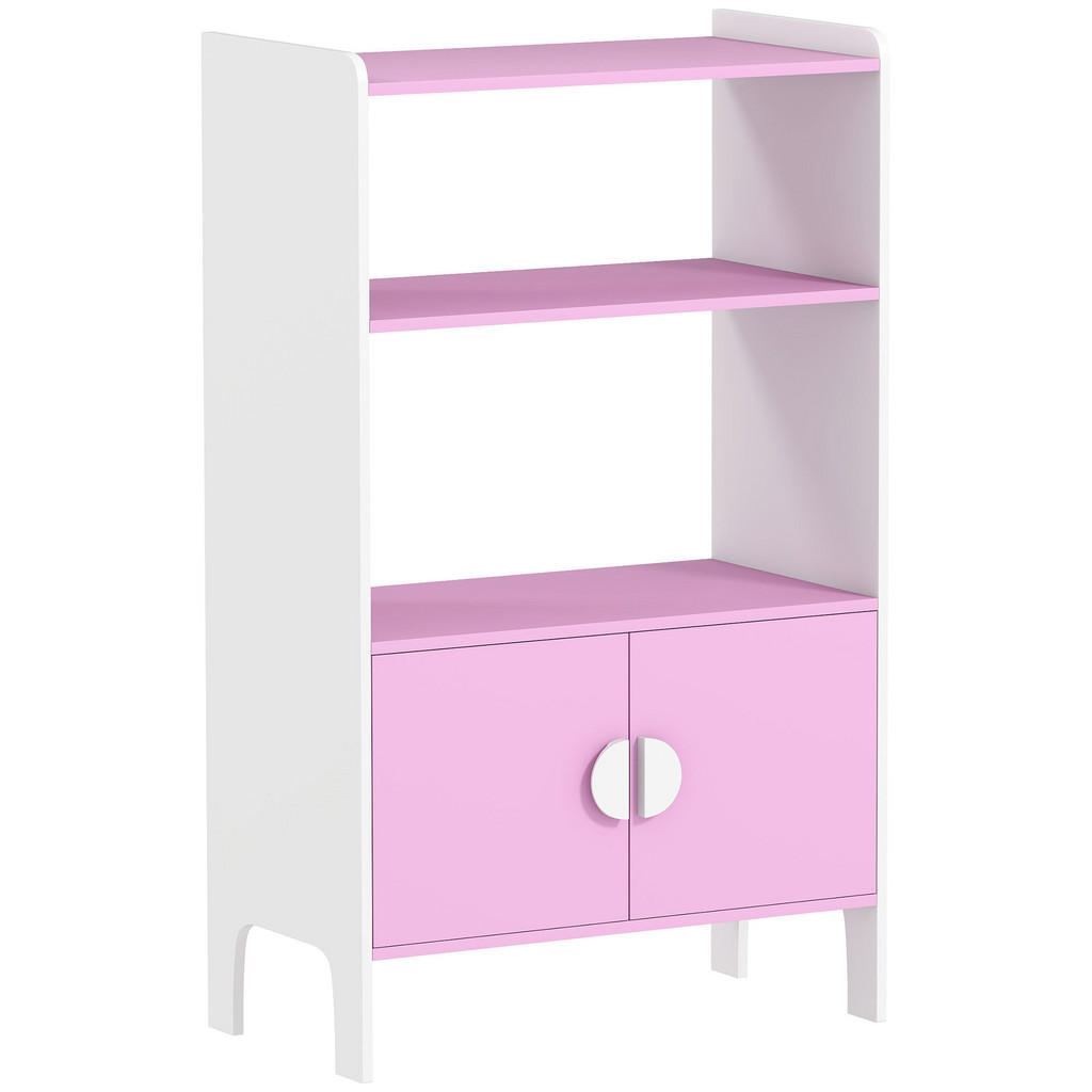 Aiyaplay Bücherregal, Rosa, Holzwerkstoff, Nachbildung, 2 Fächer, 35x100x60 cm, Kinder- & Jugendzimmer, Kindermöbel, Kinderregale von AIYAPLAY