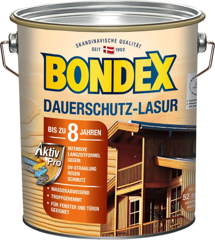 Bondex Dauerschutz-Lasur Eiche Hell 4,00 l - 329928 von Bondex