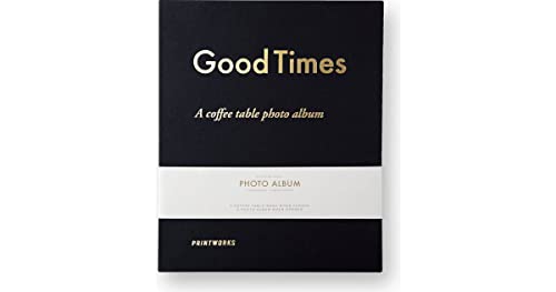 Printworks Fotoalbum Good Times Black in der Farbe Schwarz mit 30 Schwarzen Seiten, PW00358 von bsd gifted