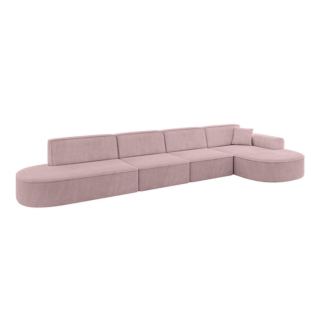 Altdecor Ecksofa, Rosa, Textil, 5-Sitzer, L-Form, Ottomane rechts, 413x171 cm, Wohnzimmer, Sofas & Couches, Wohnlandschaften, Ecksofas Altdecor Ecksofa, Rosa, Textil, 5-Sitzer, L-Form, Ottomane rechts, 413x171 cm, Wohnzimmer, Sofas & Couches, Wohnlandschaften, Ecksofas von ALTDECOR