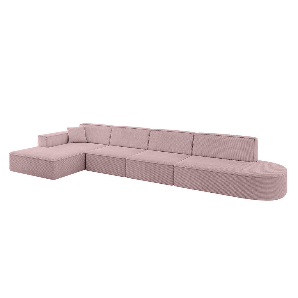 Altdecor Ecksofa, Rosa, Textil, 5-Sitzer, 412x165 cm, Wohnzimmer, Sofas & Couches, Wohnlandschaften, Ecksofas Altdecor Ecksofa, Rosa, Textil, 5-Sitzer, 412x165 cm, Wohnzimmer, Sofas & Couches, Wohnlandschaften, Ecksofas von ALTDECOR