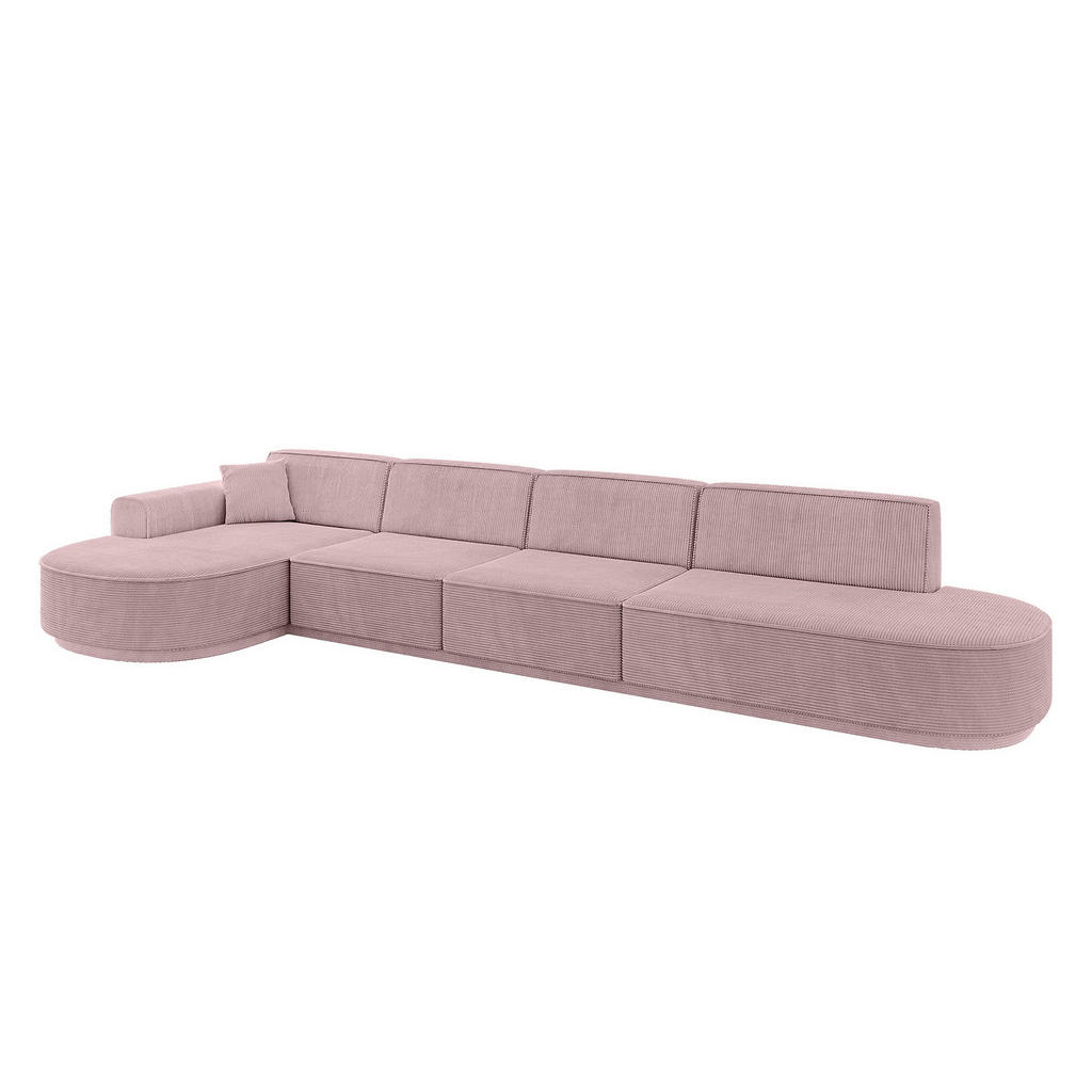 Altdecor Ecksofa, Rosa, Textil, 5-Sitzer, 413x171 cm, Wohnzimmer, Sofas & Couches, Wohnlandschaften, Ecksofas Altdecor Ecksofa, Rosa, Textil, 5-Sitzer, 413x171 cm, Wohnzimmer, Sofas & Couches, Wohnlandschaften, Ecksofas von ALTDECOR