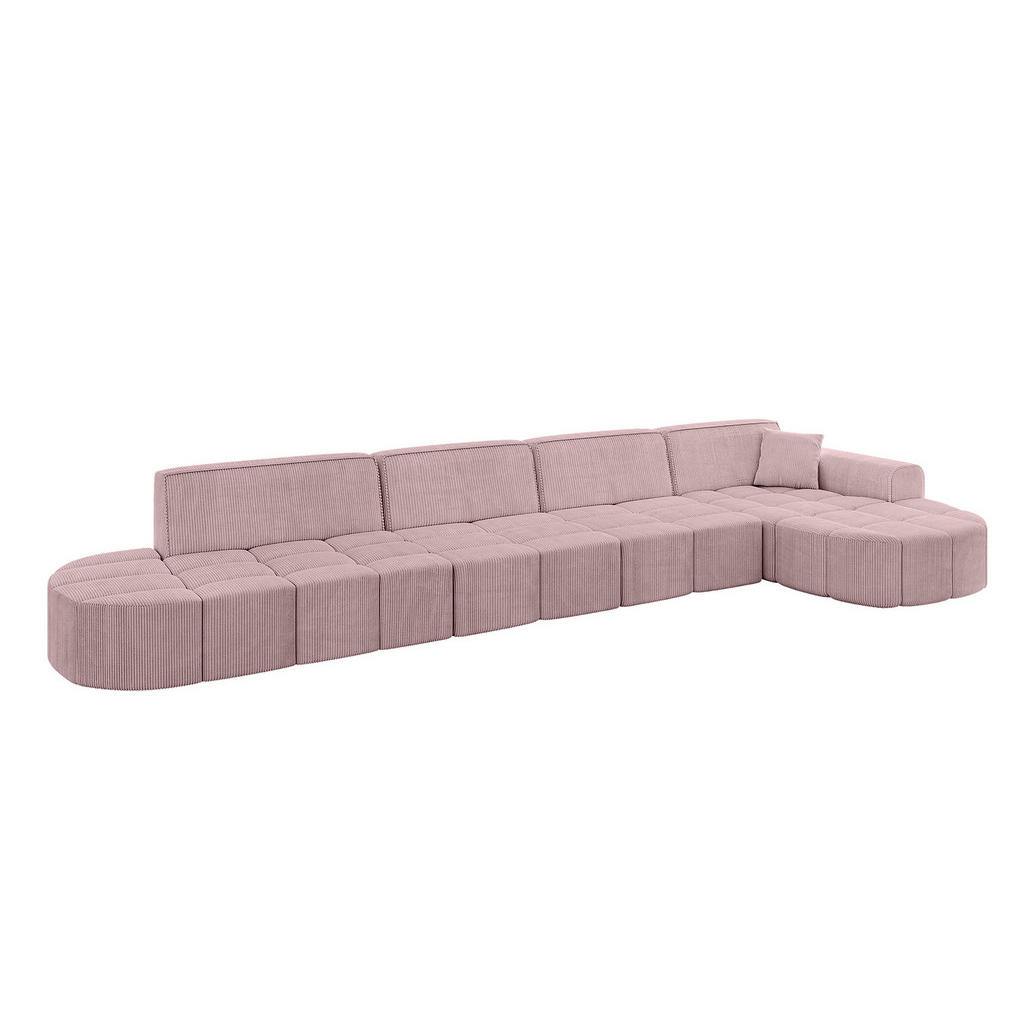 Altdecor Ecksofa, Rosa, Textil, 3-Sitzer, 422x173 cm, Wohnzimmer, Sofas & Couches, Wohnlandschaften, Ecksofas Altdecor Ecksofa, Rosa, Textil, 3-Sitzer, 422x173 cm, Wohnzimmer, Sofas & Couches, Wohnlandschaften, Ecksofas von ALTDECOR