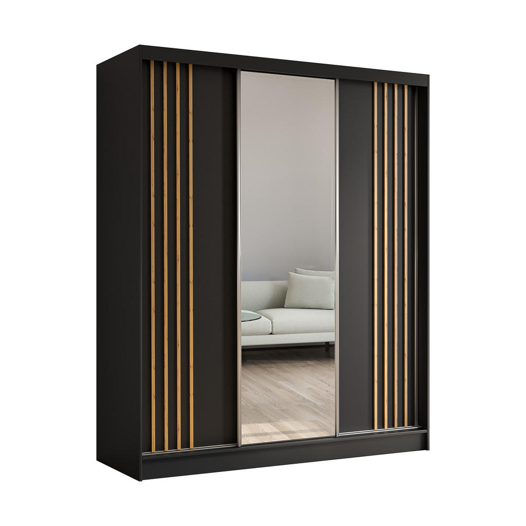 ALTDECOR KLEIDERSCHRANK Anthrazit, Eiche Artisan ALTDECOR KLEIDERSCHRANK Anthrazit, Eiche Artisan