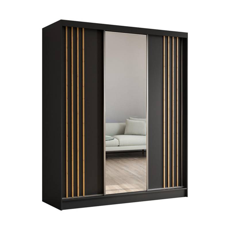 ALTDECOR KLEIDERSCHRANK Anthrazit, Eiche Artisan