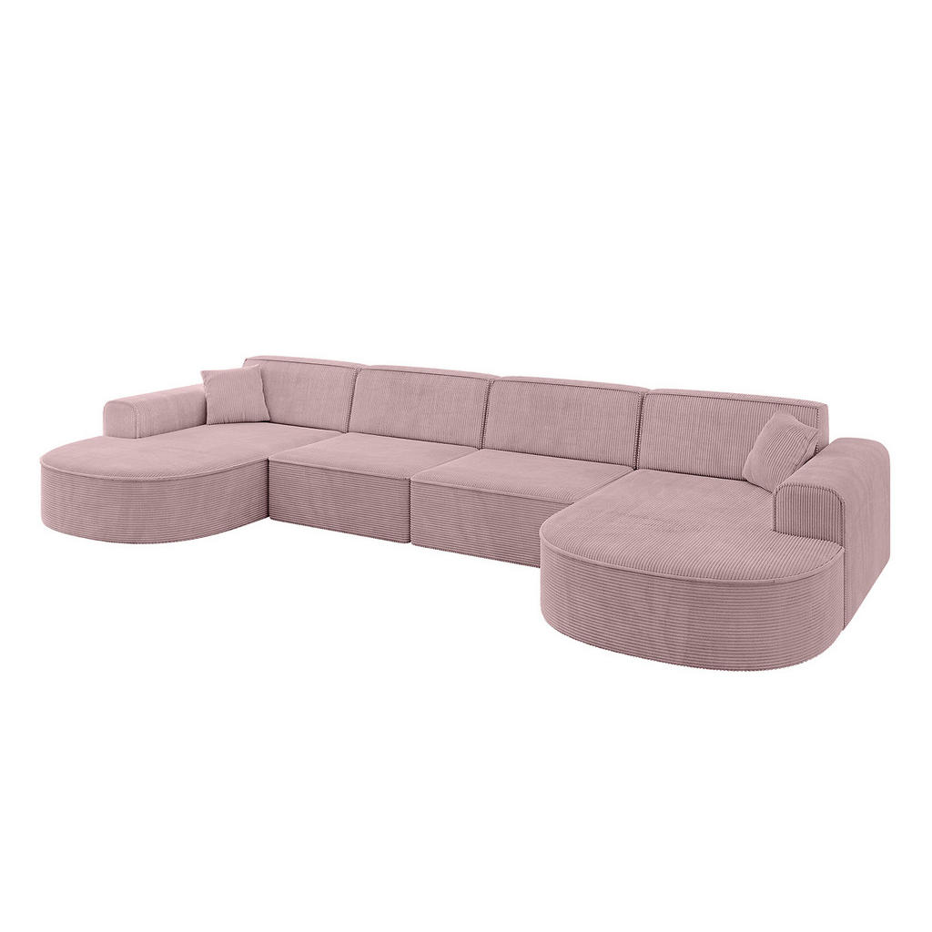 Altdecor Wohnlandschaft, Rosa, Textil, 6-Sitzer, U-Form, 388x79x171 cm, Wohnzimmer, Sofas & Couches, Wohnlandschaften, Wohnlandschaften in U-Form Altdecor Wohnlandschaft, Rosa, Textil, 6-Sitzer, U-Form, 388x79x171 cm, Wohnzimmer, Sofas & Couches, Wohnlandschaften, Wohnlandschaften in U-Form von ALTDECOR