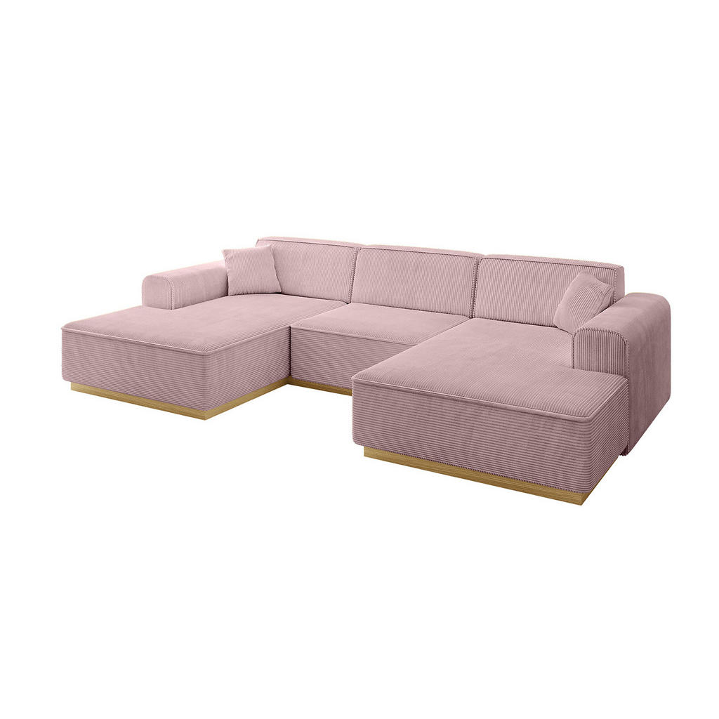 Altdecor Wohnlandschaft, Rosa, Textil, 4-Sitzer, U-Form, 301x80x165 cm, Wohnzimmer, Sofas & Couches, Wohnlandschaften, Wohnlandschaften in U-Form Altdecor Wohnlandschaft, Rosa, Textil, 4-Sitzer, U-Form, 301x80x165 cm, Wohnzimmer, Sofas & Couches, Wohnlandschaften, Wohnlandschaften in U-Form von ALTDECOR