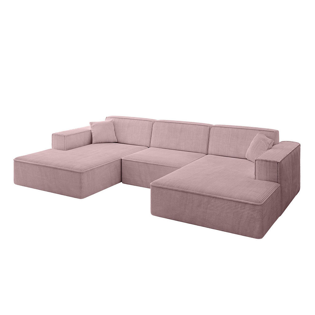 Altdecor Wohnlandschaft, Rosa, Textil, 4-Sitzer, 301x77x165 cm, Wohnzimmer, Sofas & Couches, Wohnlandschaften, Wohnlandschaften in U-Form Altdecor Wohnlandschaft, Rosa, Textil, 4-Sitzer, 301x77x165 cm, Wohnzimmer, Sofas & Couches, Wohnlandschaften, Wohnlandschaften in U-Form von ALTDECOR