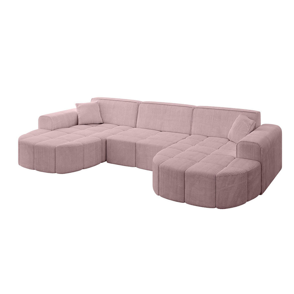 Altdecor Wohnlandschaft, Rosa, Textil, 3-Sitzer, U-Form, 315x79x173 cm, Wohnzimmer, Sofas & Couches, Wohnlandschaften, Wohnlandschaften in U-Form Altdecor Wohnlandschaft, Rosa, Textil, 3-Sitzer, U-Form, 315x79x173 cm, Wohnzimmer, Sofas & Couches, Wohnlandschaften, Wohnlandschaften in U-Form von ALTDECOR