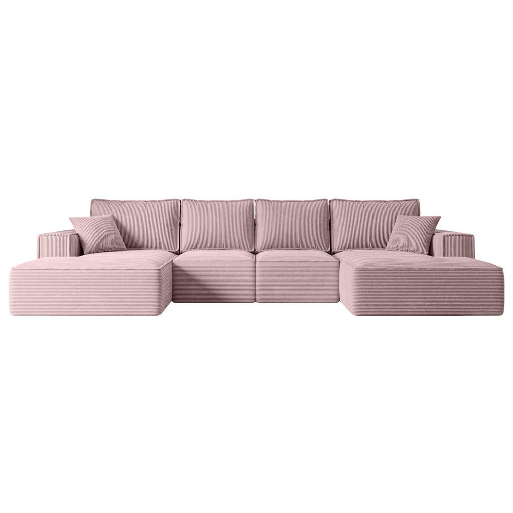 Altdecor Wohnlandschaft, Rosa, Textil, 6-Sitzer, U-Form, 349x87x161 cm, Wohnzimmer, Sofas & Couches, Wohnlandschaften, Wohnlandschaften in U-Form Altdecor Wohnlandschaft, Rosa, Textil, 6-Sitzer, U-Form, 349x87x161 cm, Wohnzimmer, Sofas & Couches, Wohnlandschaften, Wohnlandschaften in U-Form von ALTDECOR