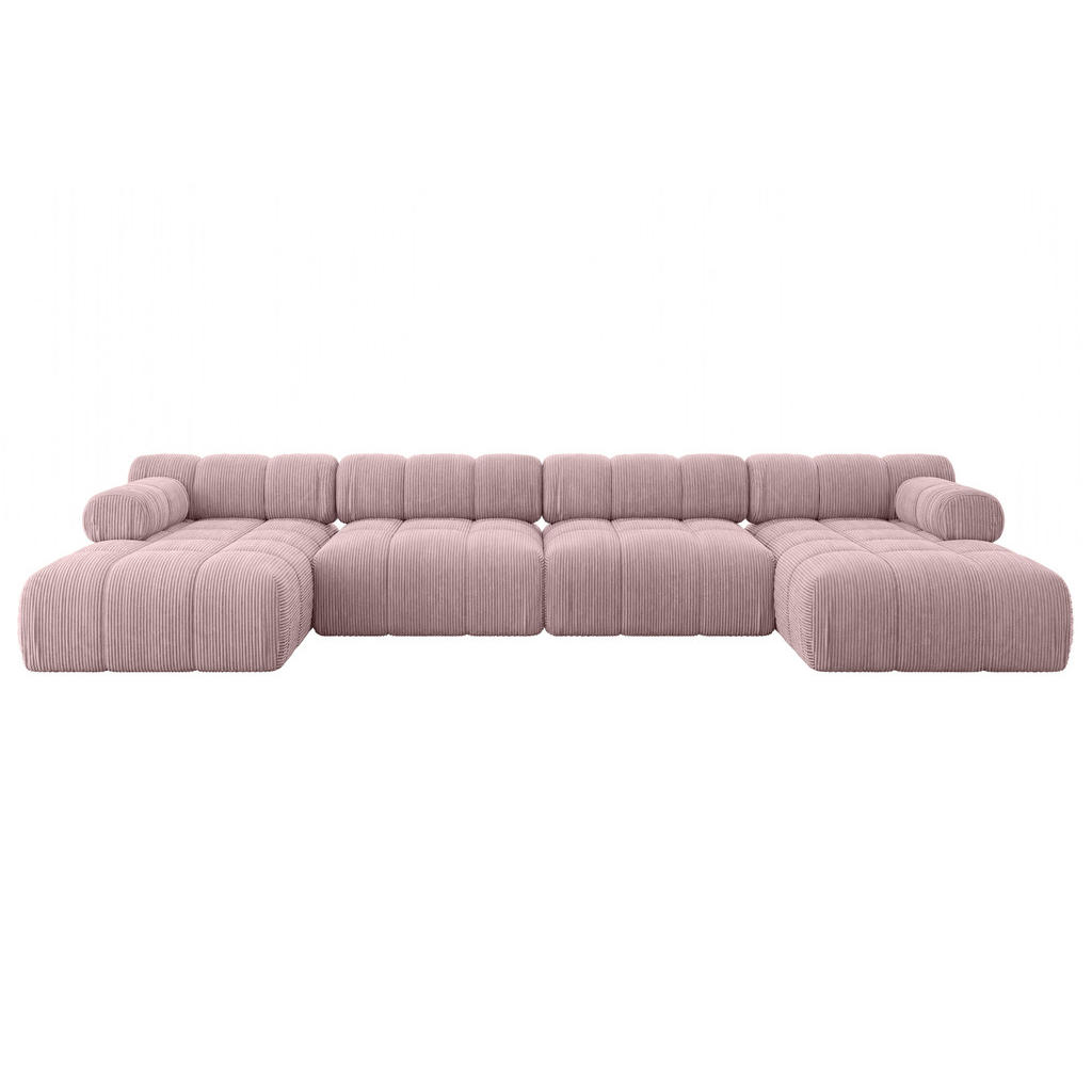 Altdecor Wohnlandschaft, Rosa, Textil, 7-Sitzer, U-Form, 380x70x160 cm, Wohnzimmer, Sofas & Couches, Wohnlandschaften, Wohnlandschaften in U-Form Altdecor Wohnlandschaft, Rosa, Textil, 7-Sitzer, U-Form, 380x70x160 cm, Wohnzimmer, Sofas & Couches, Wohnlandschaften, Wohnlandschaften in U-Form von ALTDECOR