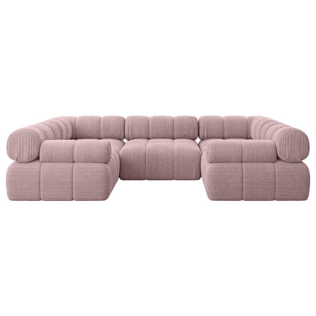 Altdecor Wohnlandschaft, Rosa, Textil, 6-Sitzer, U-Form, 285x70x190 cm, Wohnzimmer, Sofas & Couches, Wohnlandschaften, Wohnlandschaften in U-Form Altdecor Wohnlandschaft, Rosa, Textil, 6-Sitzer, U-Form, 285x70x190 cm, Wohnzimmer, Sofas & Couches, Wohnlandschaften, Wohnlandschaften in U-Form von ALTDECOR