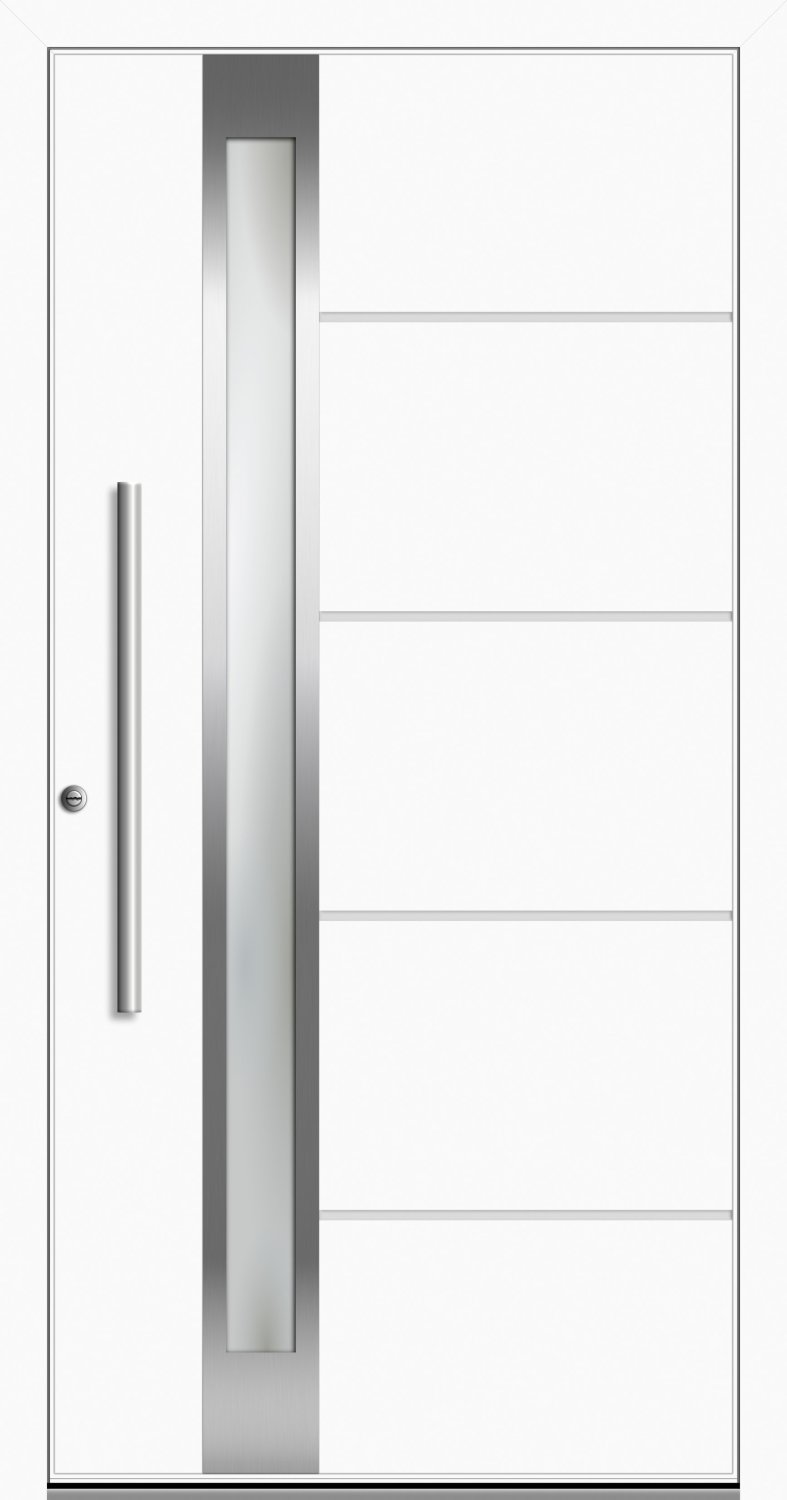 'ALU Haustür "PETRA" 60 mm RC2 flügelüberdeckend' 'ALU Haustür "PETRA" 60 mm RC2 flügelüberdeckend'