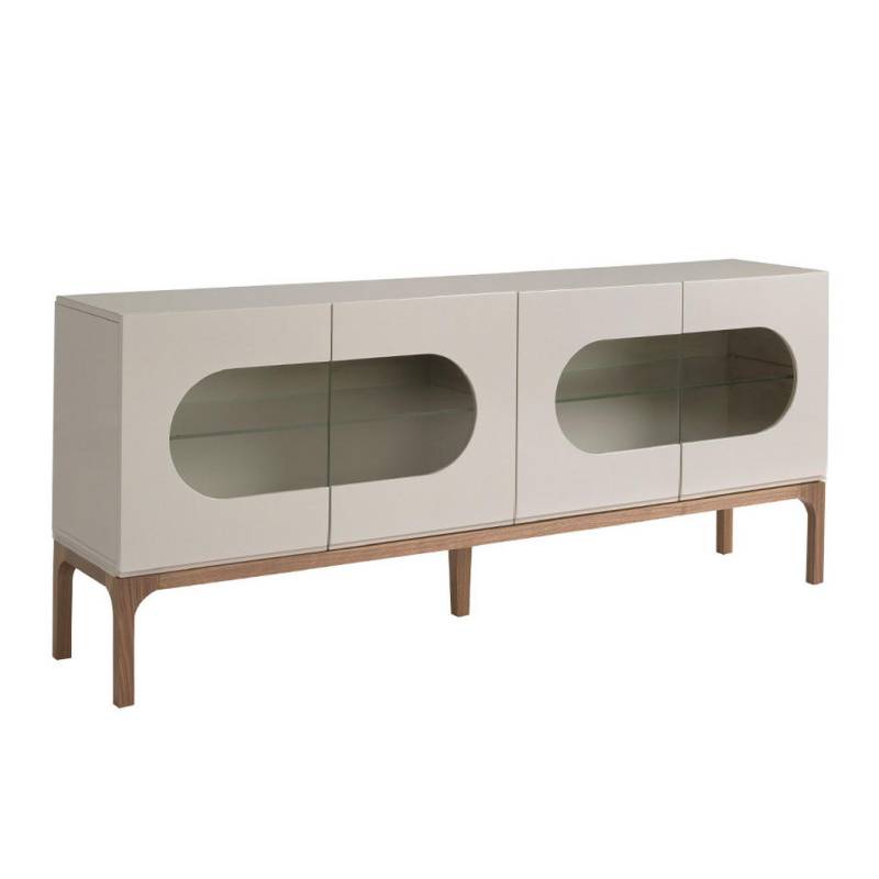 ANGEL CERDA SIDEBOARD Grau, Walnuss