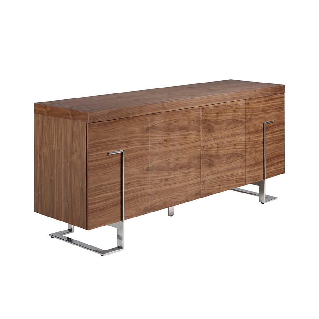 ANGEL CERDA SIDEBOARD Walnuss, Edelstahl