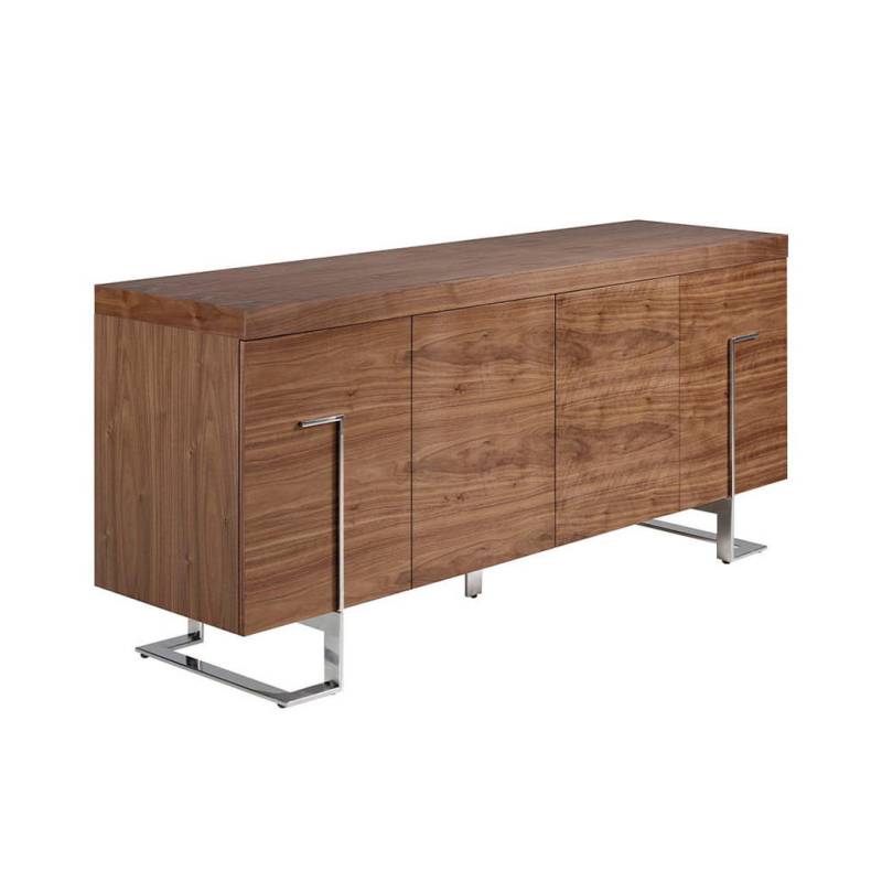 ANGEL CERDA SIDEBOARD Walnuss, Edelstahl