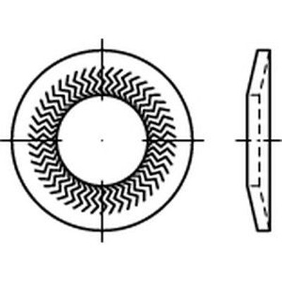 ART 88124 TECKENTRUP-Sperrkantscheiben C 60 flZnnc SKM 16 flZn S ART 88124 TECKENTRUP-Sperrkantscheiben C 60 flZnnc SKM 16 flZn S von Nobrand