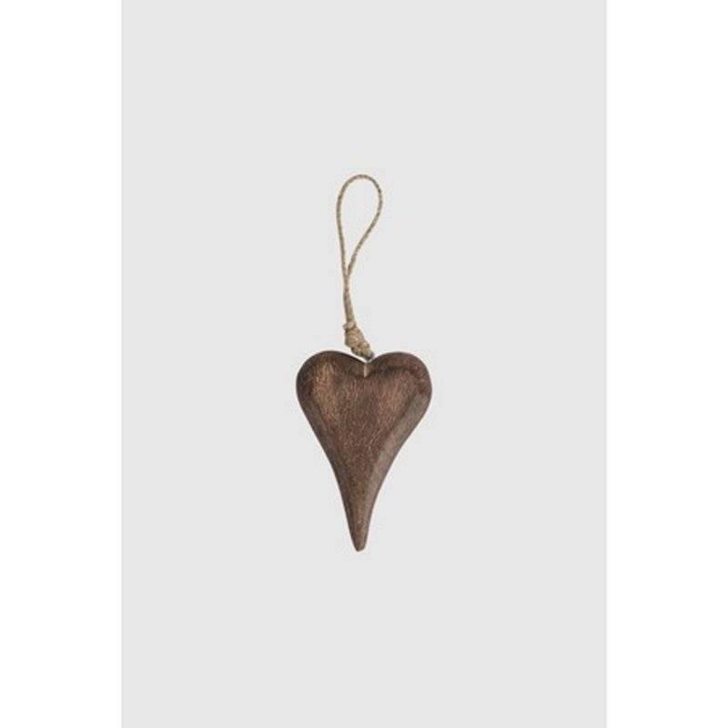 ARTE - Holzherz - Arlena - 16 cm - Natur/dunkel - M