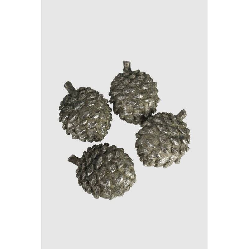 ARTE - Pinienzapfen - 11 cm - Antik Silber