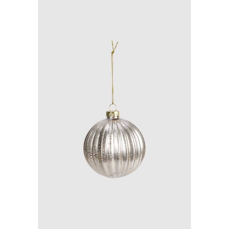 ARTE - Weihnachtskugel - Alida - 8 cm - silber