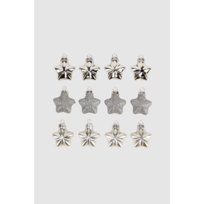 ARTE - Weihnachtssortiment Stern - 3 cm - sortiert