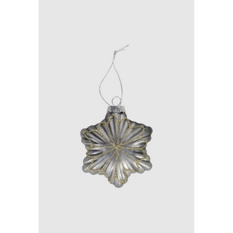 ARTE - Weihnachtsstern - Yeriel - Grau - 8 cm